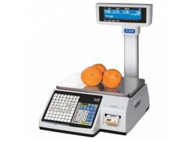 Svarstyklės su etiketės spausdinimu CAS CL5200 P 15 kg