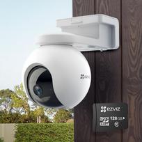 Lauko vaizdo stebėjimo kamera EZVIZ CS-EB8 4G + mikro SD kortelė EZVIZ CS-CMT 128GB