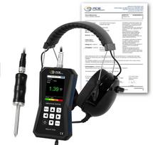 Vibracijos matuoklis PCE-VT 3750S-ICA su ISO kalibravimo sertifikatu
