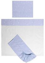 Lorelli vaikiškas patalynės komplektas Tiny Dream Train Blue, 60x120, 3 dalių