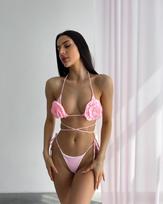 Bikini maudymosi kostiumėlis Rose - L , Rožinė