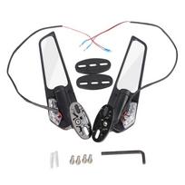 2x motociklų veidrodžiai modifikuoti priekiniai sparnai, reguliuojamas besisukantis galinio vaizdo veidrodėlis, skirtas CBR250R CBR300R CBR500R CBR600RR CBR125