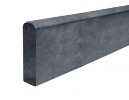 Tvoros pamatas tiesus lygus, betoninis 2500x300x57 mm, grafitinis, impregnuotas