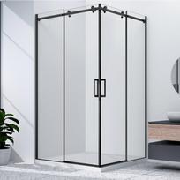 Dušo kabina Gelco DRAGON BLACK 100x100cm juodais rėmais
