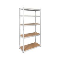 Metalinis sandėliavimo stelažas 180x90x40 sidabrinis