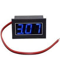 Voltmetras korpuse mėlynas LED DC 4-30V