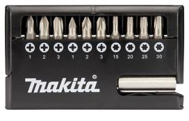 Sukimo antgalių komplektas Makita D-30651, 11 vnt. (PH2;PZ1;PZ2;PZ3;T10,T15;T20;T25;T30;T40)