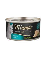 MIAMOR Feine Filets Naturell Chicken&Tuna 80g vištienos ir tuno padaže