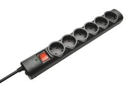 Trust 21059 surge protector Black 6 AC outlet(s) 1.8 m