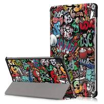 Grafiti spalvos atverčiamas dėklas "Smart Leather" planšetei Samsung Galaxy Tab A9 Plus 11.0 X210 / X215 / X216/ Tab A11 Plus 11.0
