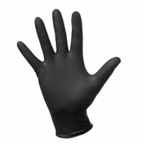 Maxter nitrilinės pirštinės, max grip, juodos M dydis 100vnt