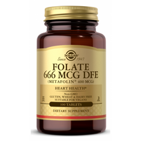 Solgar Folate 666 mcg DFE Metafolin 400 mcg 100 tab