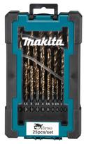 Grąžtų komplektas Makita D-67599, M-Force 25 vnt. (1-13mm)