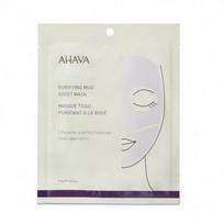 Ahava Valomoji purvo lakštinė kaukė Purifying Mud Sheet Mask 18g