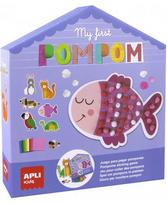 Kūrybinis rinkinys Apli Kids „Mano pirmasis pomponų menas”