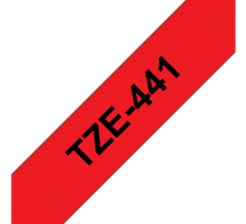 Brother TZe-441 (TZE441) Laminuotos ženklinimo juostos kasetė Black on Red 18mm, 8m