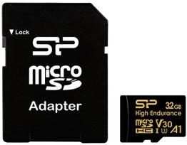 Silicon Power memory card microSDHC 32GB High Endurance + adapter