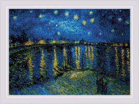 Siuvinėjimo rinkinys Riolis 1884 Van Gogh paveikslas "Žvaigždėta naktis"
