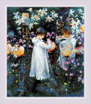 Siuvinėjimo rinkinys Riolis 2053 Carnation, Lily, Lily, Rose (pagal J. S. Sargent paveikslą)