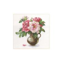 Siuvinėjimo rinkinys Alisa "Vešlūs bijūnai" 2-21 (25x26 cm)