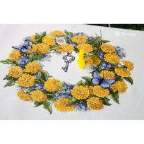 Siuvinėjimo rinkinys Merejka Dandelion Wreath SK97 30x26cm