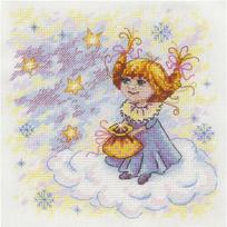 Siuvinėjimo Rinkinys MP Studija Christmas Angel SNV-607 17x17cm