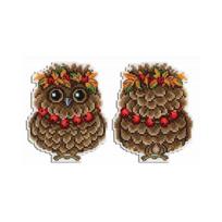 Siuvinėjimo Rinkinys MP Studija Autumn Owlet SR-342 12x9cm