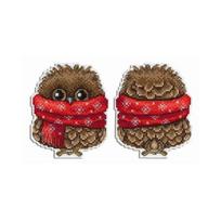 Siuvinėjimo Rinkinys MP Studija Winter Owlet SR-343 11x9cm