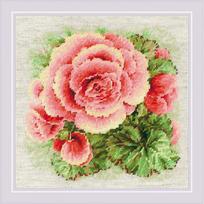 Siuvinėjimo rinkinys RIOLIS Begonia 2122 22x22cm