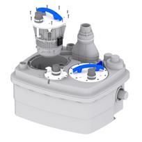 Nuotekų siurblinė su smulkintuvais SFA Sanicubic 2 Pro 3kW 230V max. 13m 250L/min.