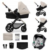 Universalus vežimėlis Kinderkraft Moov 2 3in1, Moonlight Grey