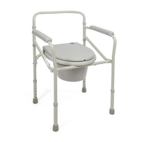 Sulankstoma tualeto kėdė pacientams iki 120 kg