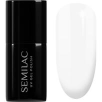 Semilac UV Hybrid Black & White gelinis nagų lakas atspalvis 001 Strong White 7 ml