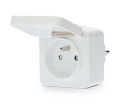 Nedis WIFIPO130EWT - Išmanus kištukas 3680W/230V/ Type E/16A Wi-Fi Tuya IP44