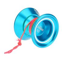 Magic Yoyo su besisukančia virvele Yo-Yo N5 Aliuminio lydinio metalinis Yo-Yo 8-rutulinis KK guolis Yoyo Recirkuliuojantis su sklandžia silikonine sistema ir reguliuojamu tarpu mėlyna
