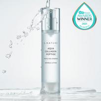 S.NATURE Aqua Collagen Peptide Triple Jell Essence, Drėkinanti, Kbeauty, Korėjos kosmetika, mėginys