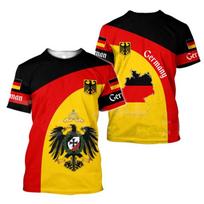 Vokietijos emblema Vėliava Kamufliažas T-shirt Vyrams ARMY VETERANAS Taktiniai Viršutiniai Drabužiai 3D Deutschland Karinis Kamufliažas Spausdintas T-shirt Trumpomis Rankovėmis XL