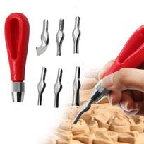 Deep Round Carving Chisel Graviravimo įrankis Medžio drožyba Medžio apdirbimas Rankinis kaltas