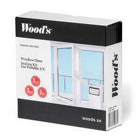 Montavimo komplektas mobiliam oro kondicionieriui - durims 02124 WOOD'S
