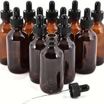 12 vnt 30 ml gintaro šviesai atsparus stiklinis eterinio aliejaus buteliukas su stikliniu lašintuvu eterinių aliejų mėginiui, kosmetikai, kvepalų kelionėms 30ml