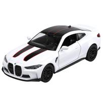 1/36 mastelio BMW M4 CSL liejimo modelio automobiliai, traukiamos transporto priemonės BMW M4 žaisliniai automobiliai, automobiliai, dovanos berniukams, mergaitėms 1/36-Size:12.5*5.2*3.5cm balta
