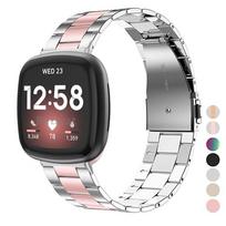 Laikrodžio apyrankės metalinis dirželis skirtas Fitbit Versa 4 / Sense 2 dirželis Fitbit Versa 3 2 klasikinis apyrankės keitimo apyrankės priedai Fitbit Sense 2