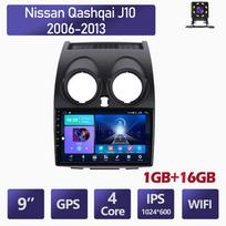9 colių Android skirtas Nissan Qashqai J10 2006-2013 automobilių radijas Multimedijos vaizdo grotuvas GPS navigacija WIFI 1+16GB
