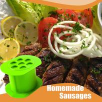 „Cevapcici Press Maker“ rankinis dešrelių gamintojas Mėsos užpildo užpildas Rankinis Sal žalia