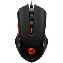 Canyon Star Raider Optical Gaming Mouse with 6 programmable buttons, Pixart optical sensor, 4 levels of DPI and up to 3200, 3 million times key life, 1.65m PVC USB cable,rubber coating surface and colorful RGB lights, size:125x75x38mm, 115g