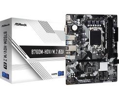 ASROCK B760M-HDV/M.2 D4 Motherboard, s1700 socket, 2 DDR4 slots, DisplayPort/HDMI, mATX form factor