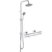 Imex dušo stovas su lietaus galva ir termostatinio maišytuvo GROHE Grohtherm 800 komplektas