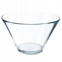 Stiklinis salotų dubuo, 17 cm