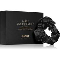 Notino Silk Collection Large scrunchie šilkinė gumytė plaukams Black 1 vnt.
