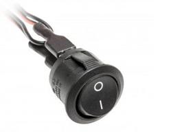 Įmontuojamas jungiklis GTV AE-WLC01-20 (juodas, 12V)